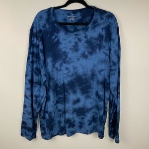 American Eagle Tie Dye Blue Long Sleeve Size 2XL